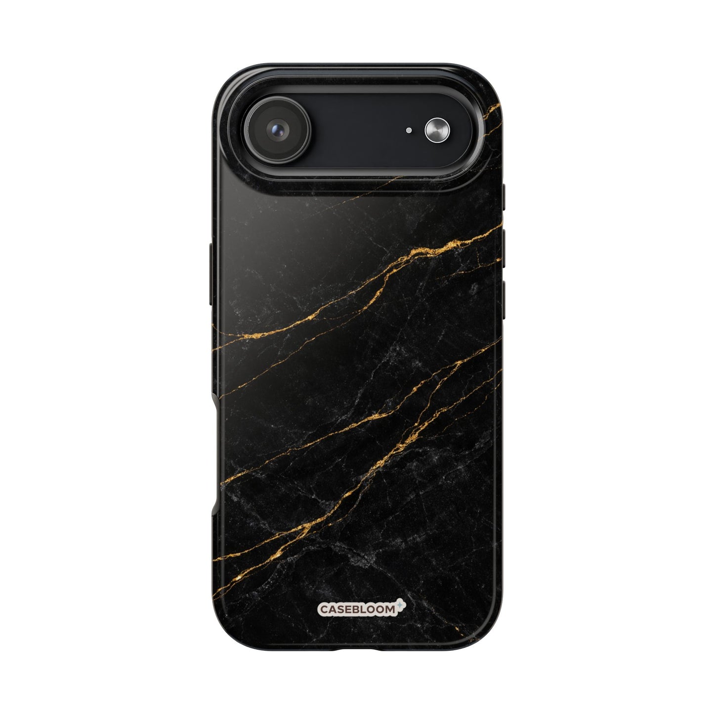 Black Marble Gilded - iPhone Case