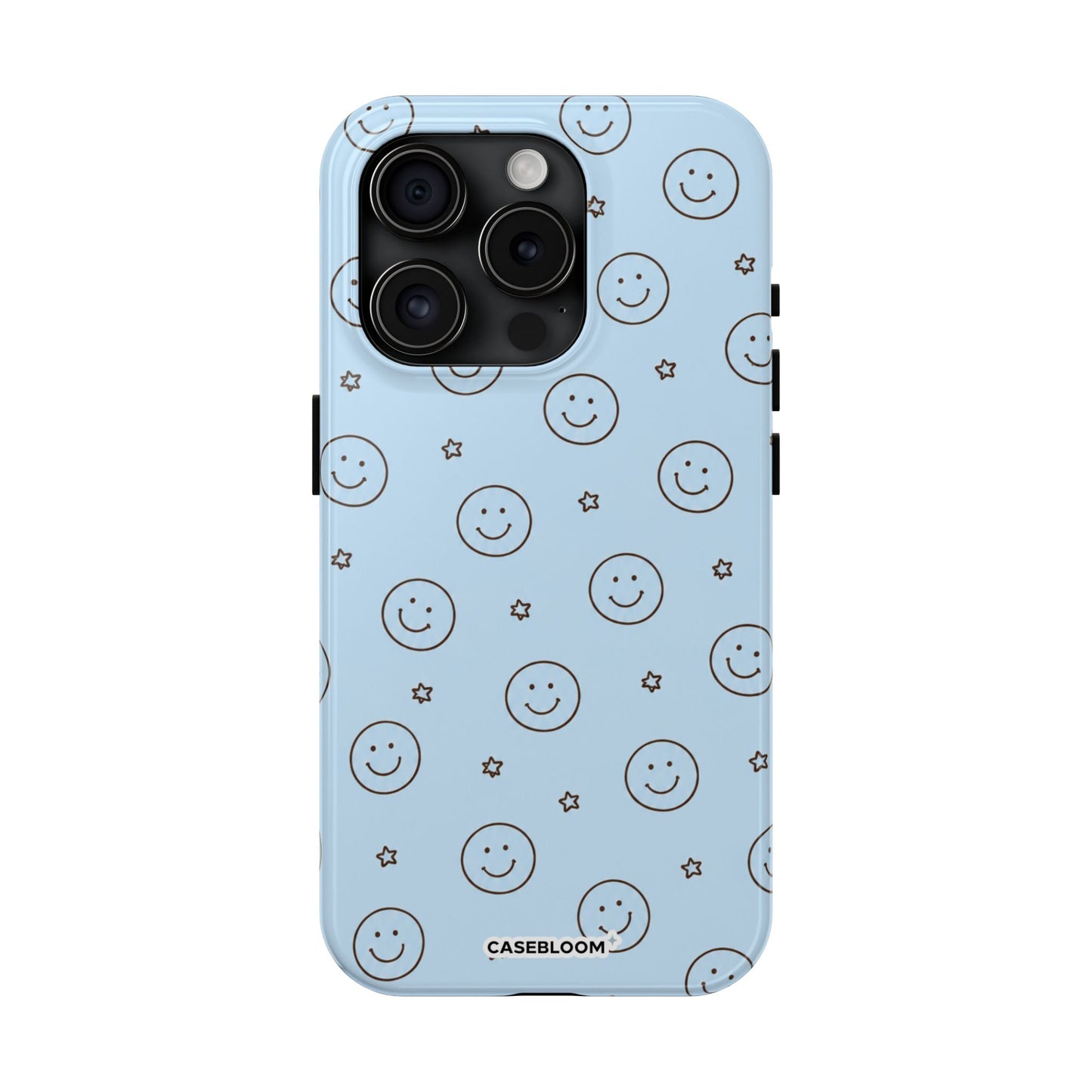 Blue Happy Stars - iPhone Case