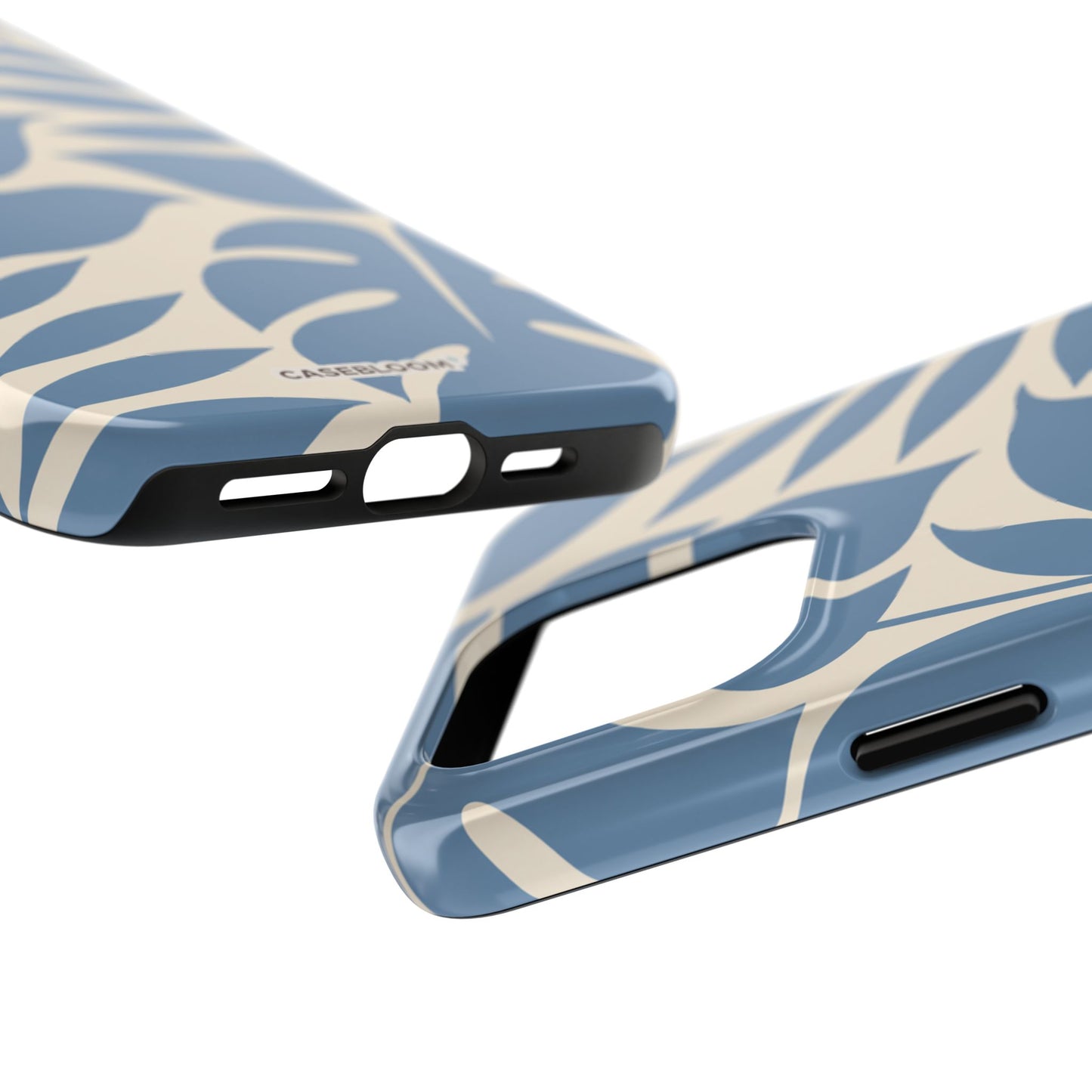 Misty Blue Botanica - iPhone Case
