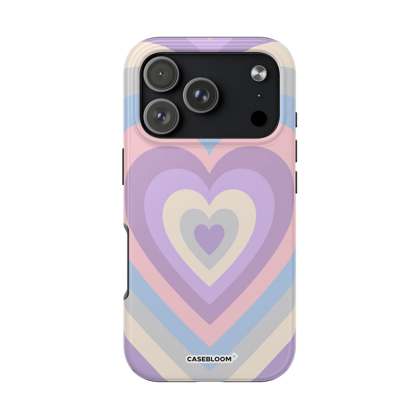 Heart Layers Lilac - iPhone Case