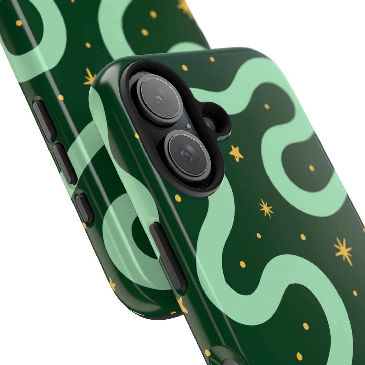 Midnight Mint Glow - iPhone Case