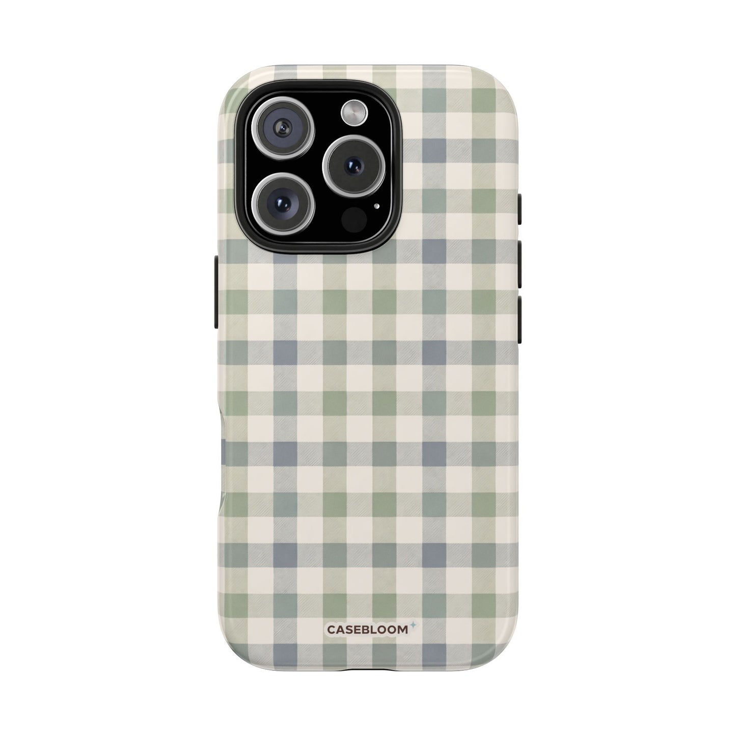Sage Gingham - iPhone Case