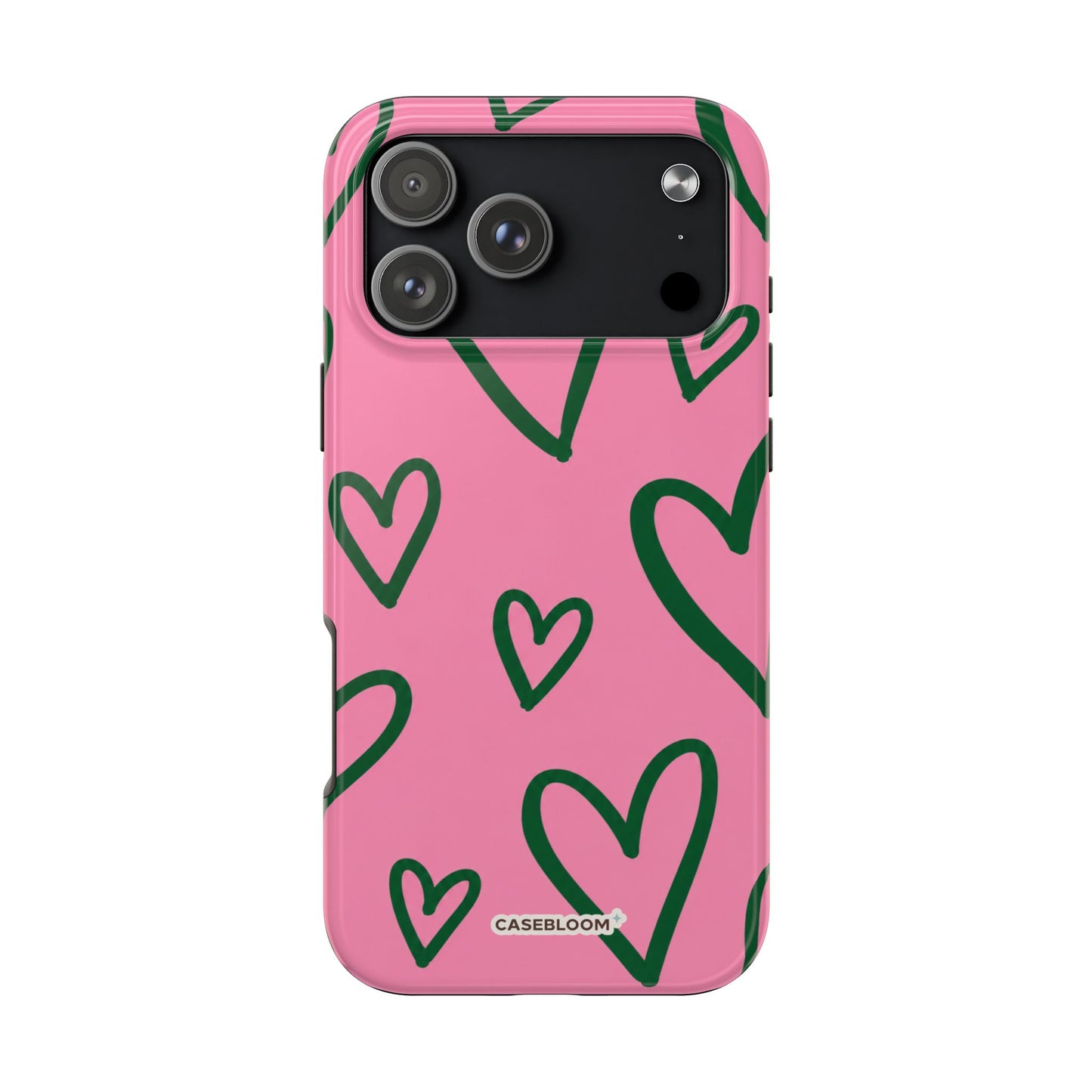 Pink Hearts - iPhone Case
