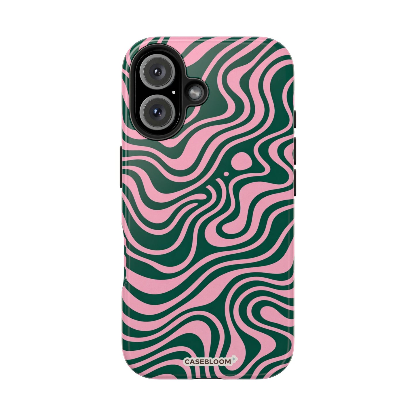Pink Green Abstract - iPhone Case