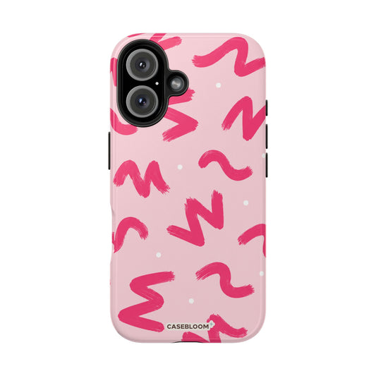 Bubblegum Squiggle - iPhone Case