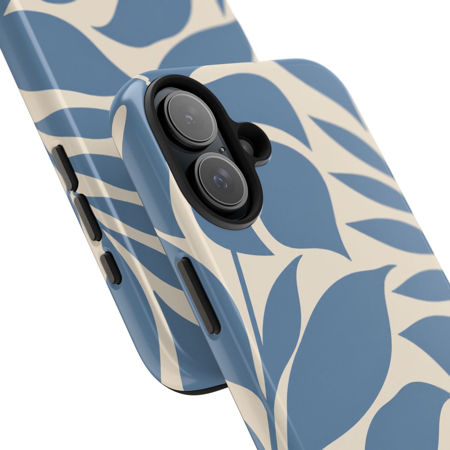 Misty Blue Botanica - iPhone Case