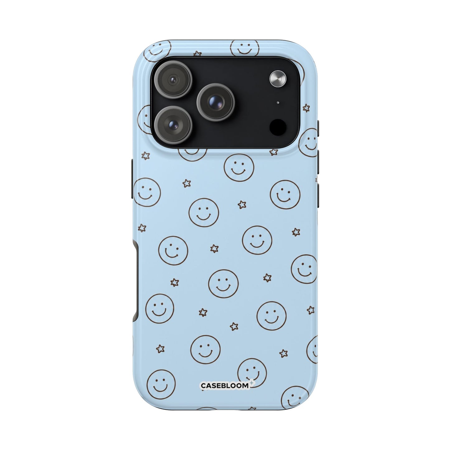 Blue Happy Stars - iPhone Case