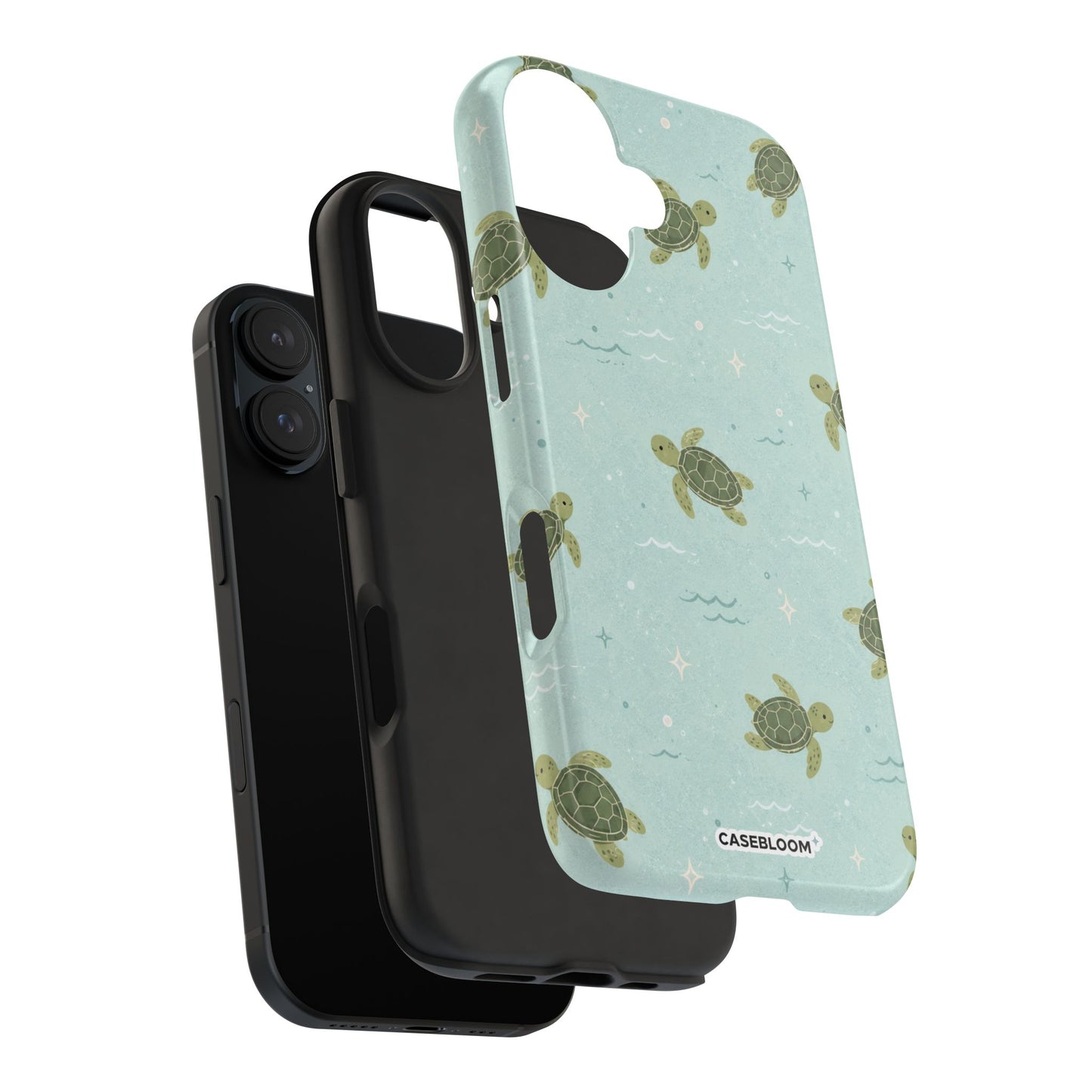 Mint Turtle Tide - iPhone Case