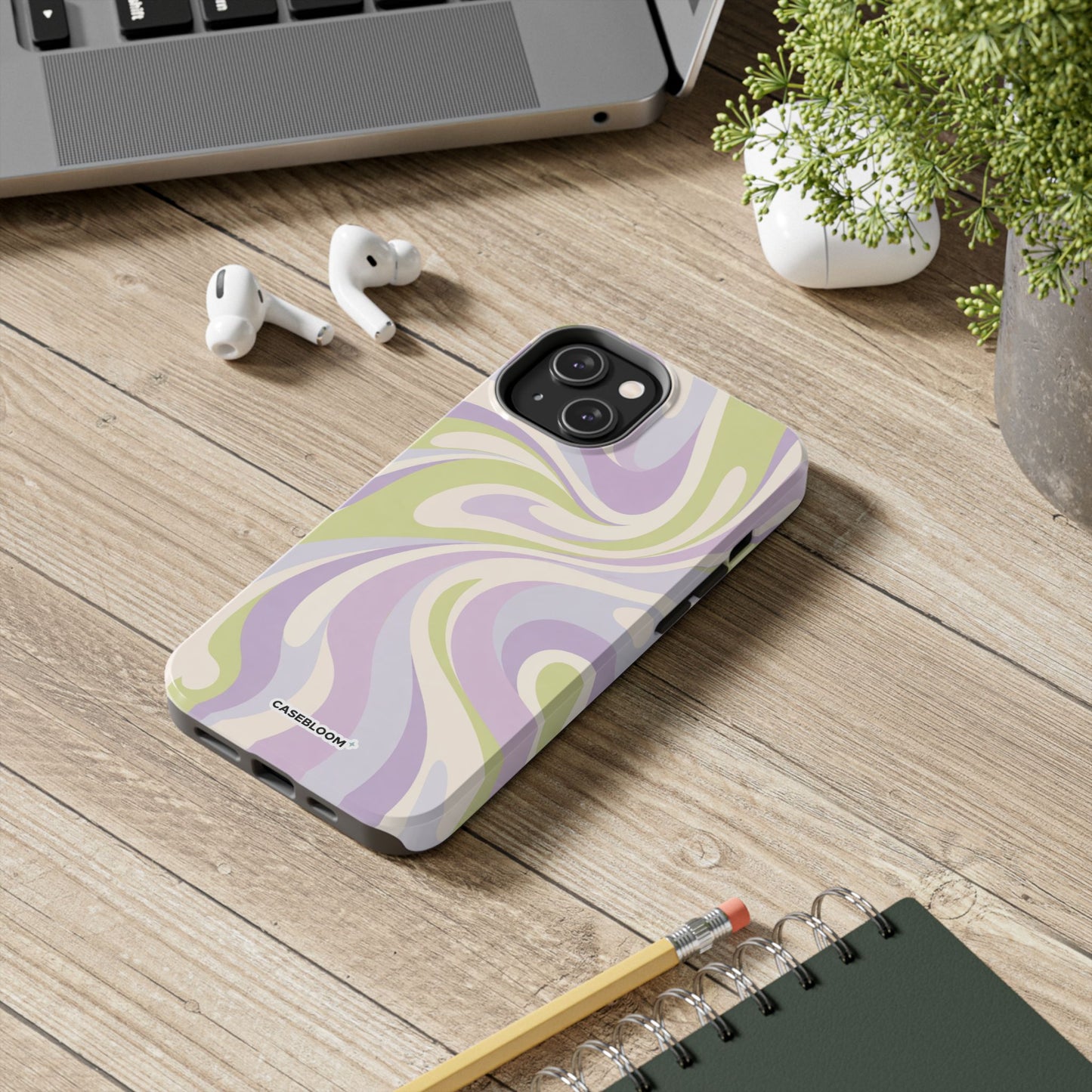 Pistachio Swirl - iPhone Case