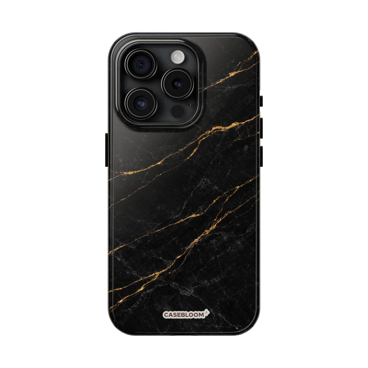 Black Marble Gilded - iPhone Case