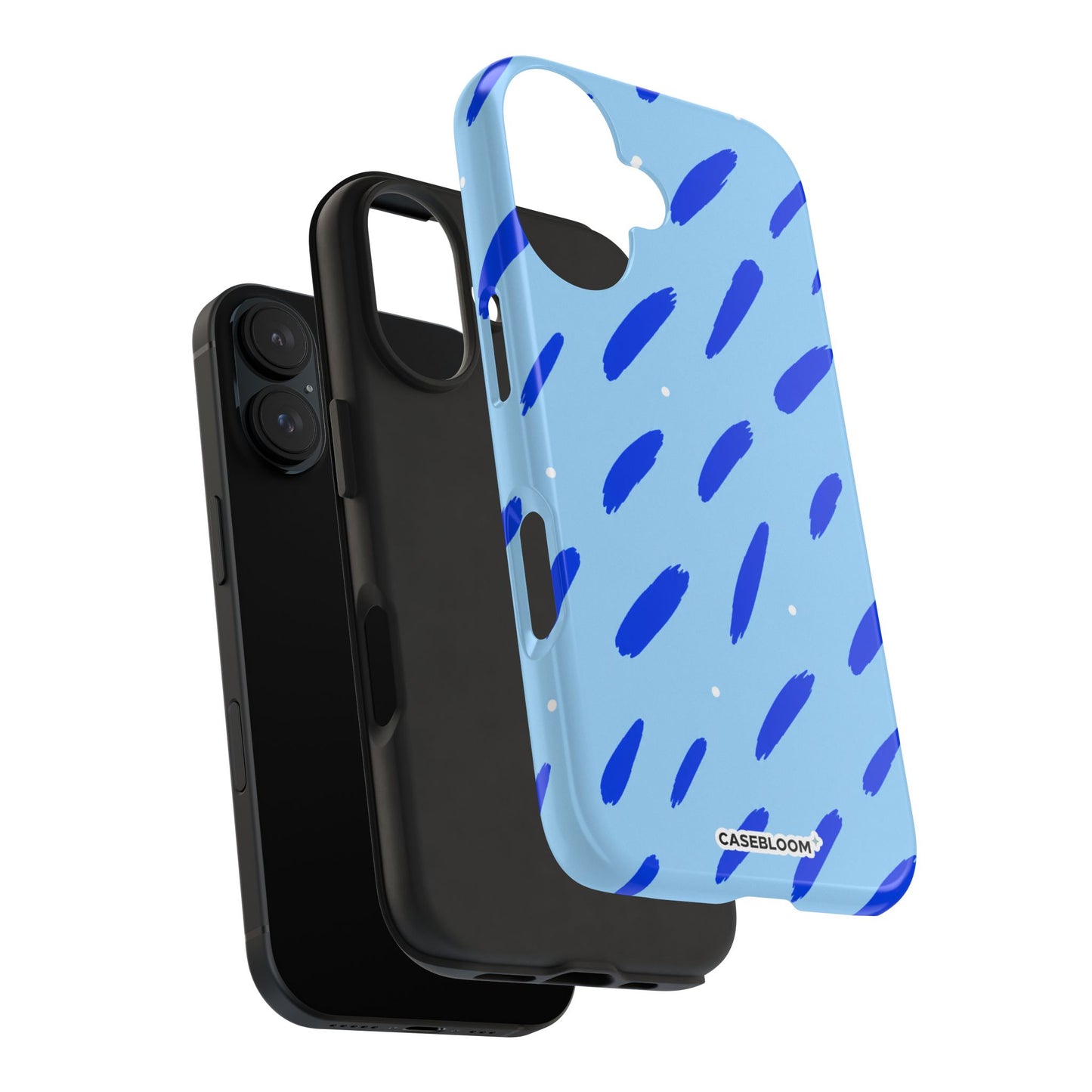 Blue Brush Pop - iPhone Case