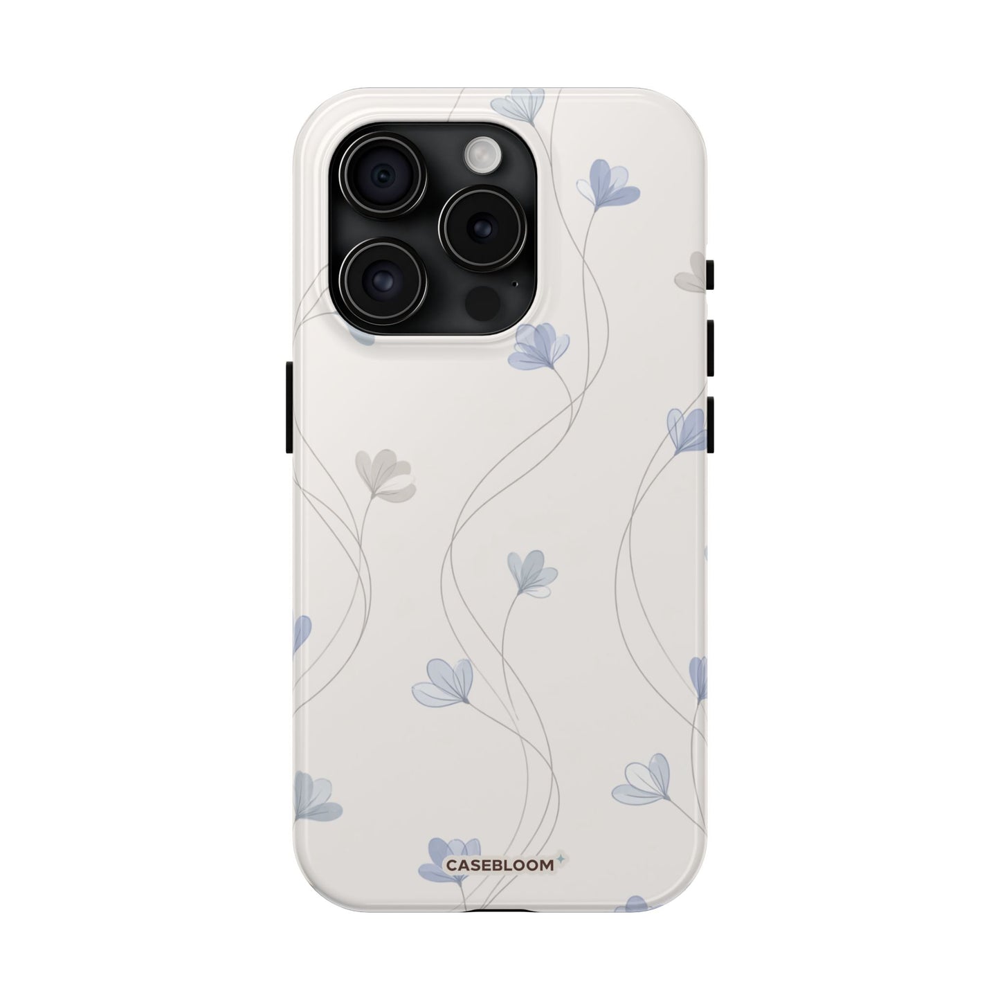 Blue Petal Vine - iPhone Case