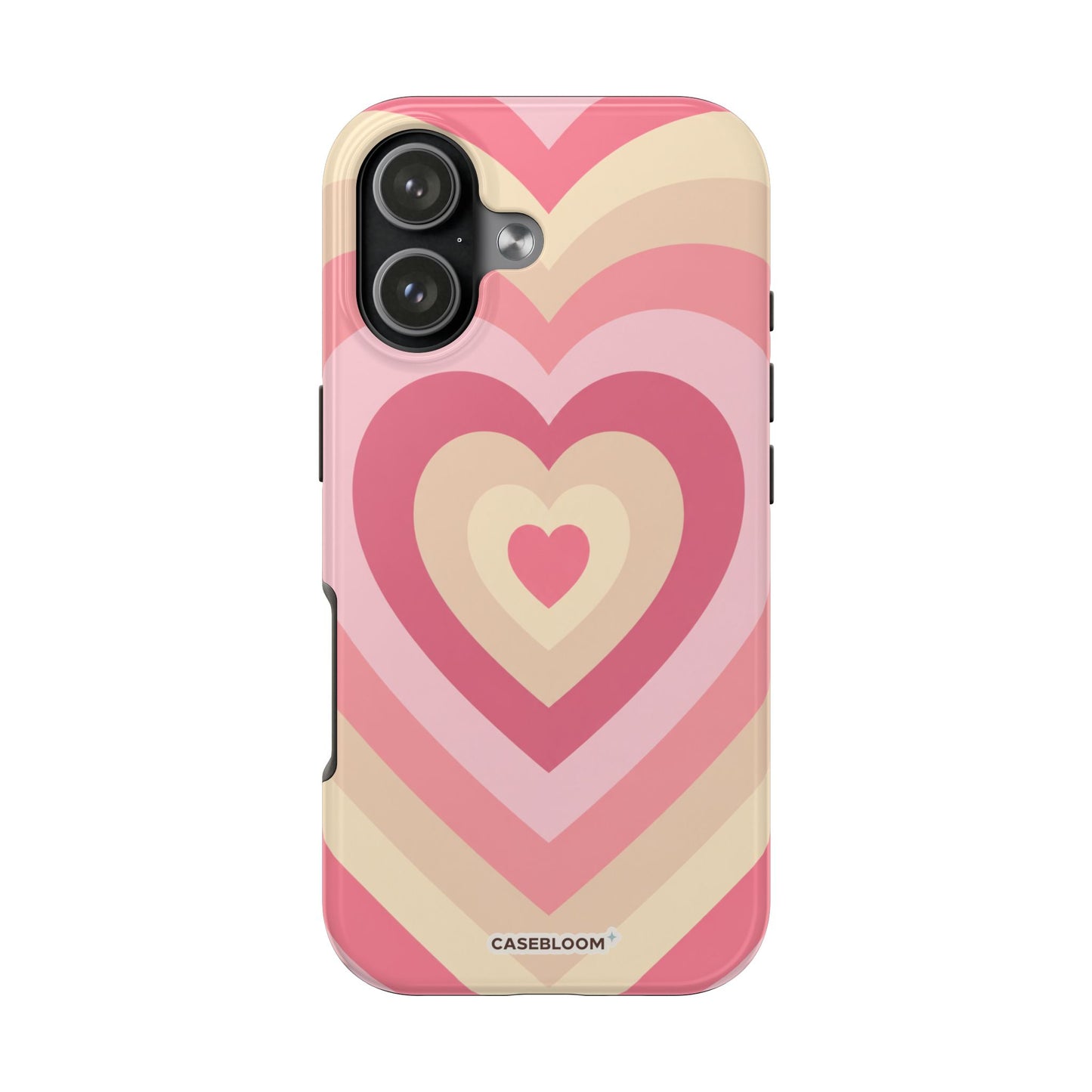 Heart Layers Pink - iPhone Case
