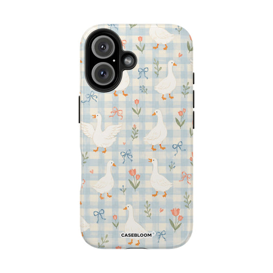 Blue Bow Goose - iPhone Case