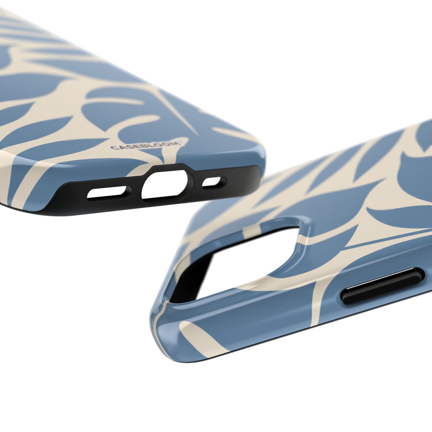 Misty Blue Botanica - iPhone Case