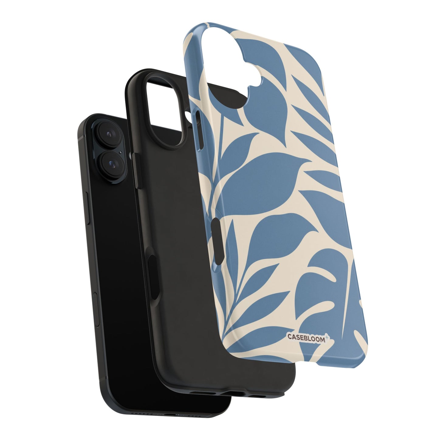 Misty Blue Botanica - iPhone Case