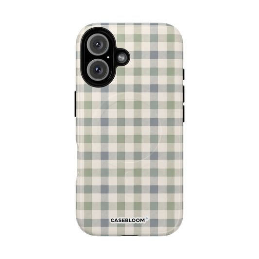 Sage Gingham - iPhone Case