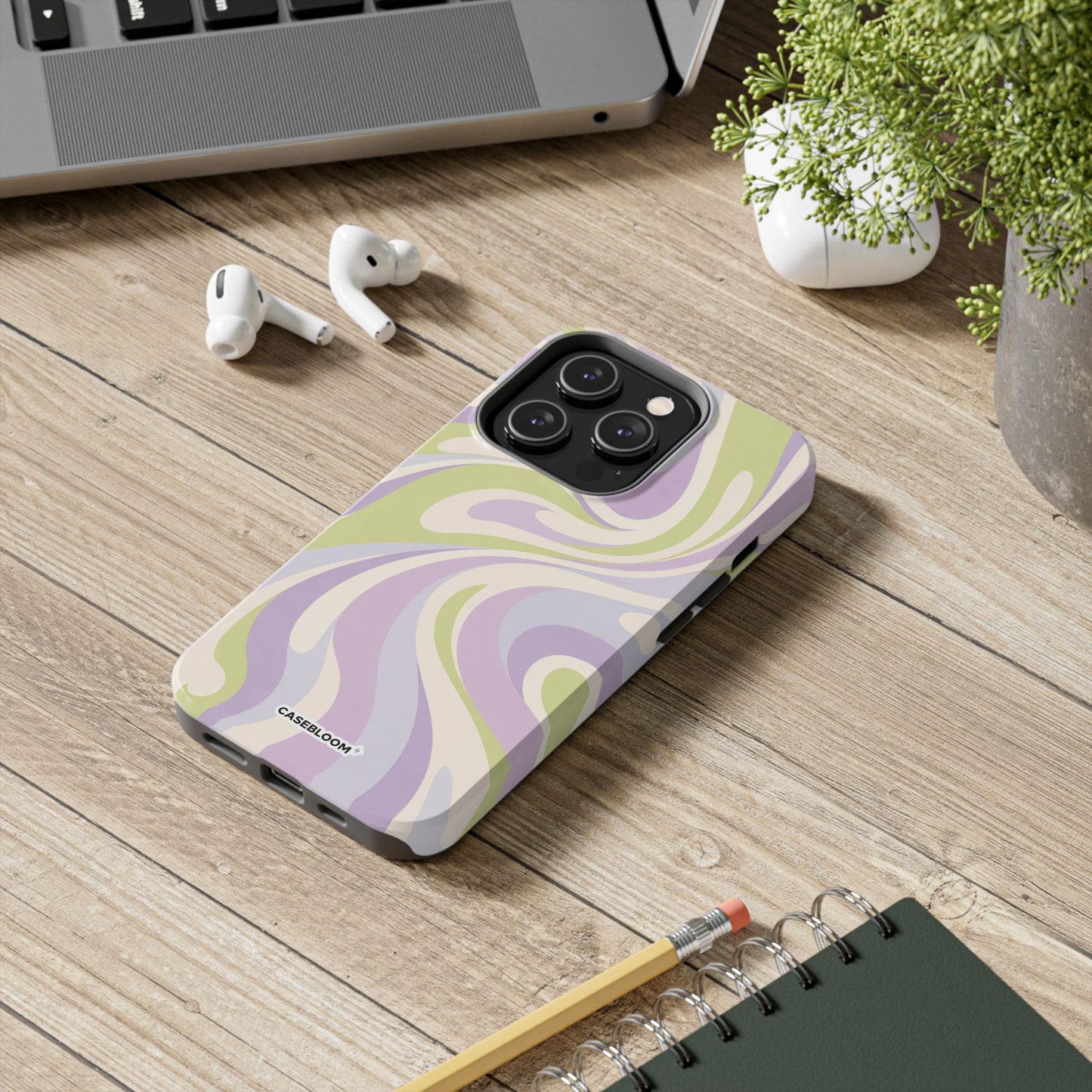 Pistachio Swirl - iPhone Case
