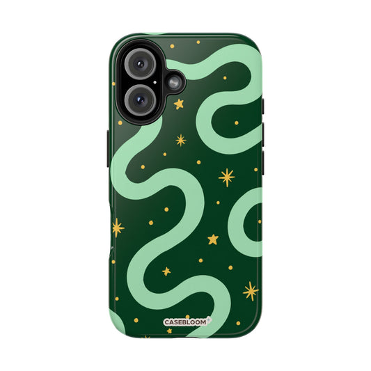 Midnight Mint Glow - iPhone Case