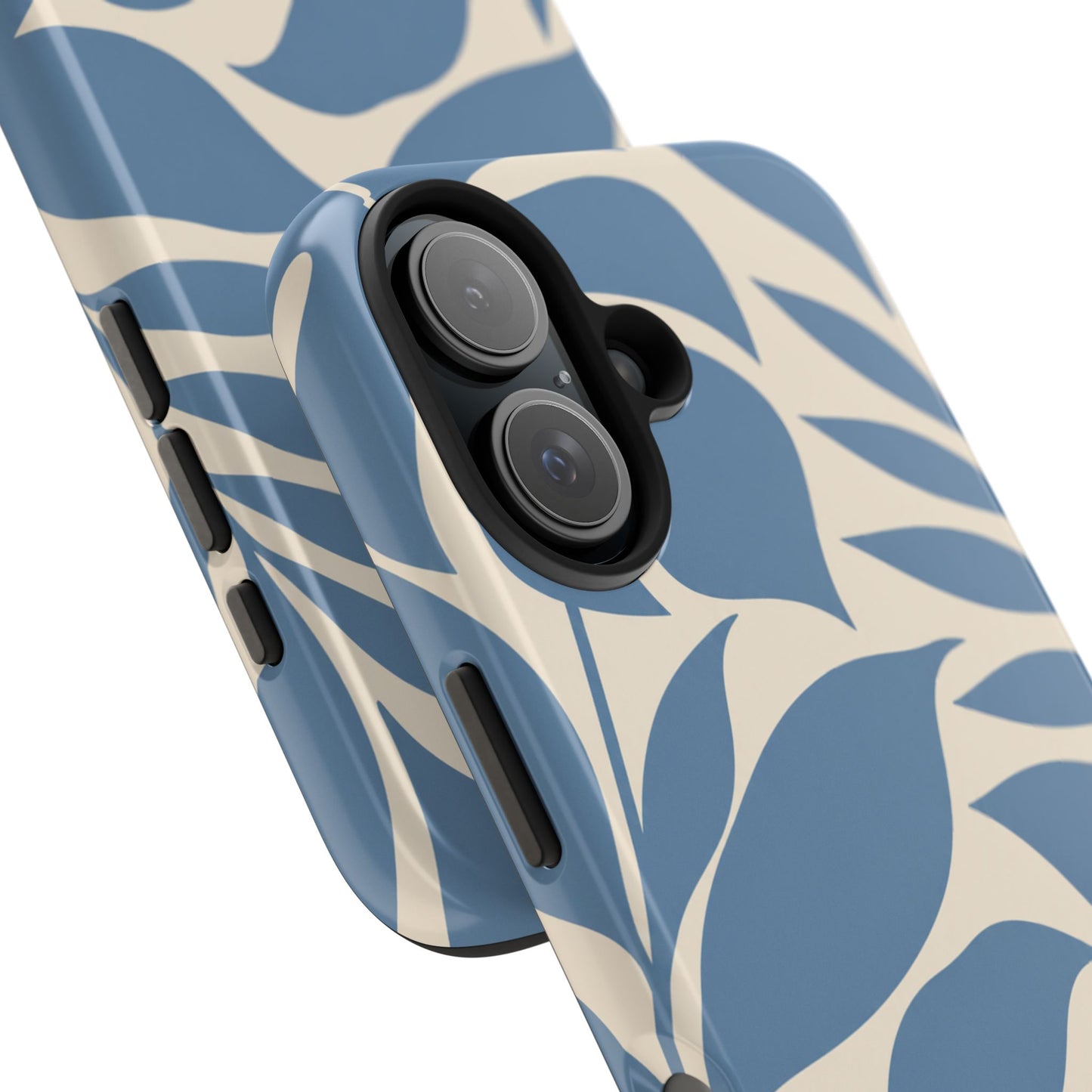 Misty Blue Botanica - iPhone Case