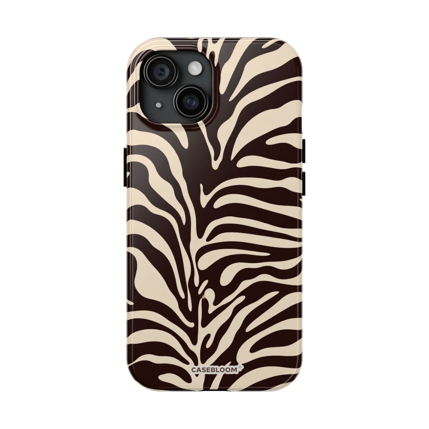 Wild Brown Zebra - iPhone Case