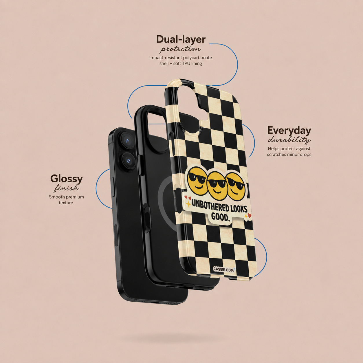 Unbothered Energy - iPhone Case