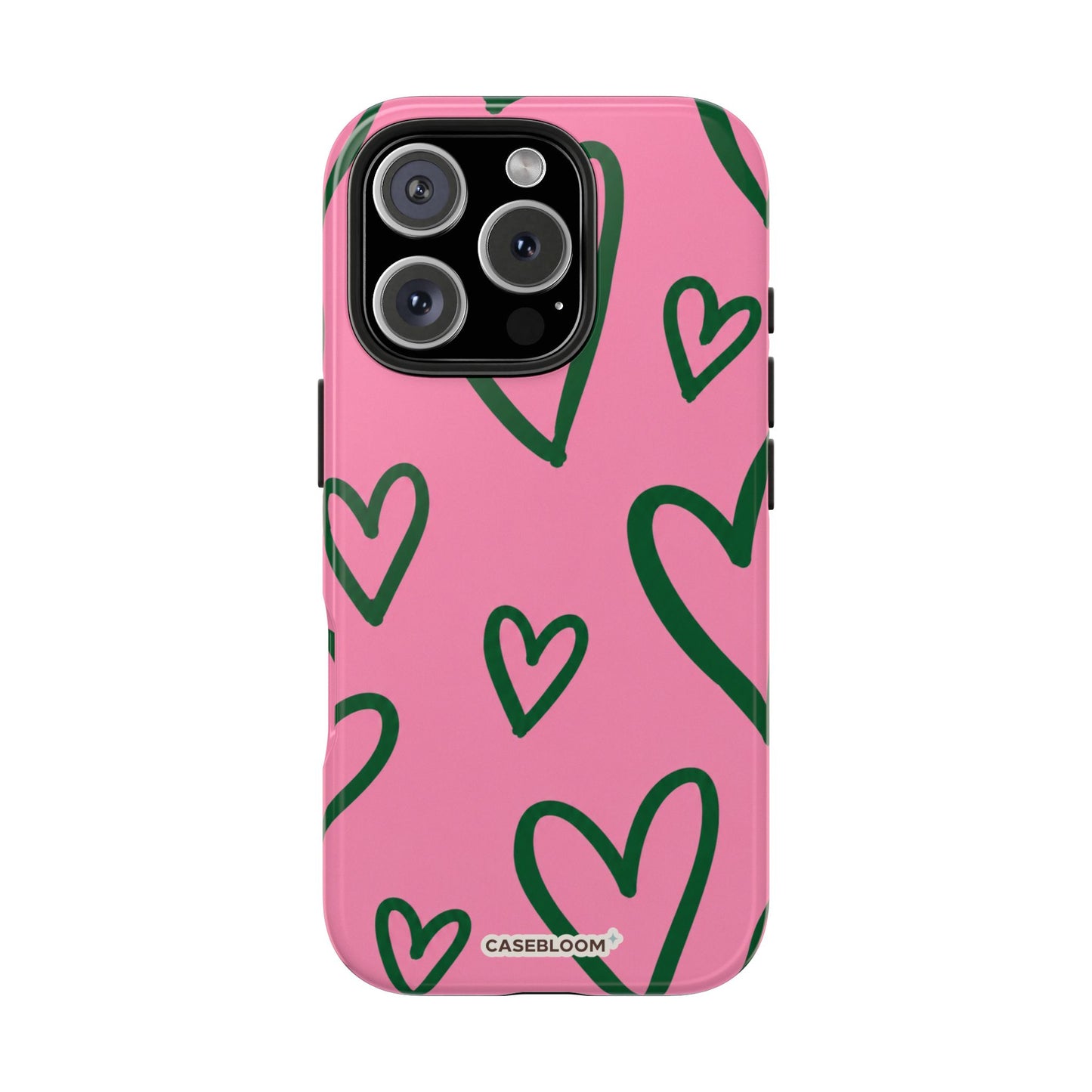 Pink Hearts - iPhone Case