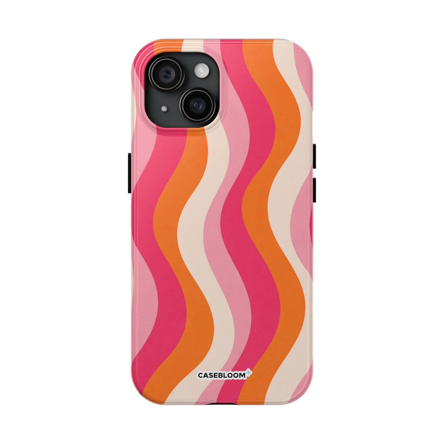 Orange Crush Waves - iPhone Case