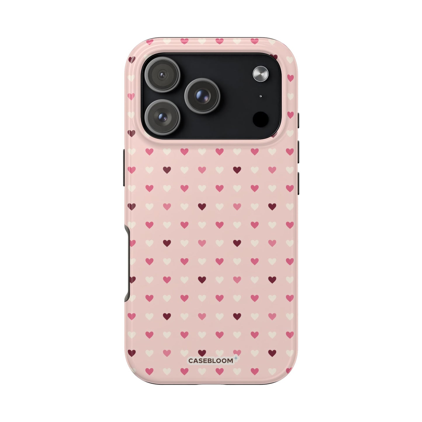 Rosy Dots Heats - iPhone Case