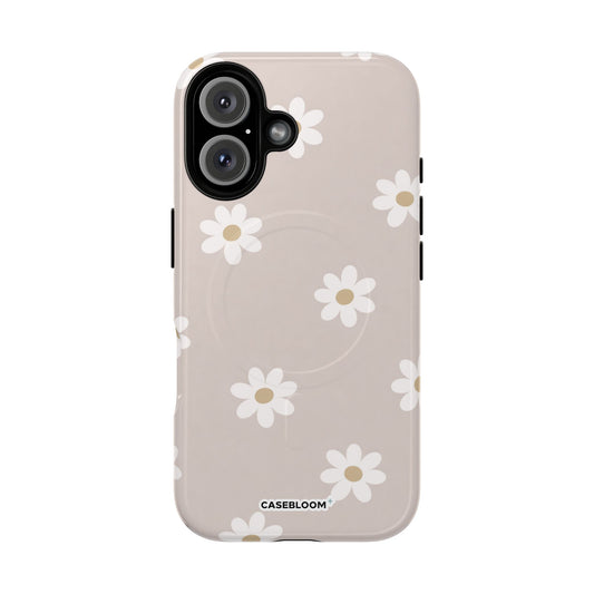 Beige Daisy Pattern - iPhone Case