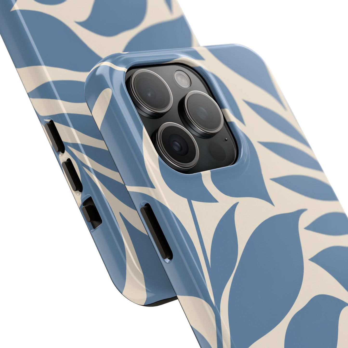 Misty Blue Botanica - iPhone Case