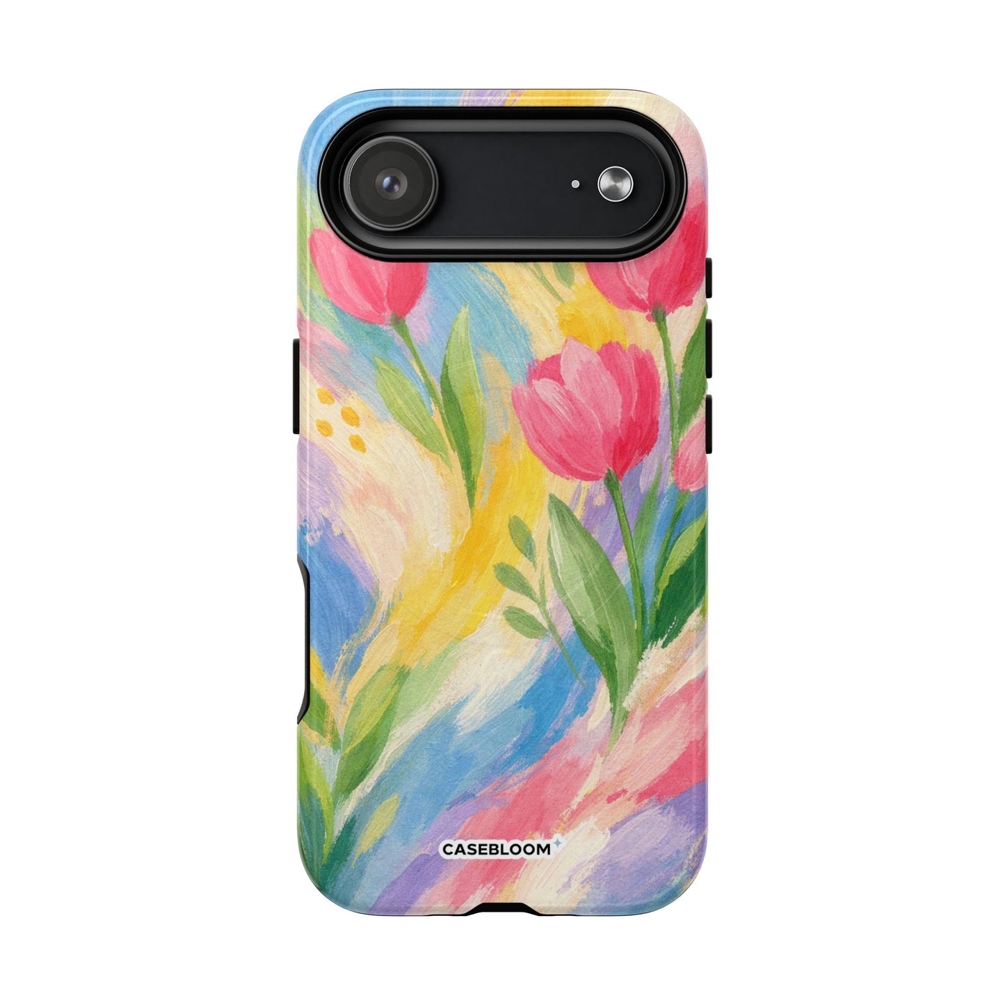 Painted Tulips Brushstroke - iPhone Case