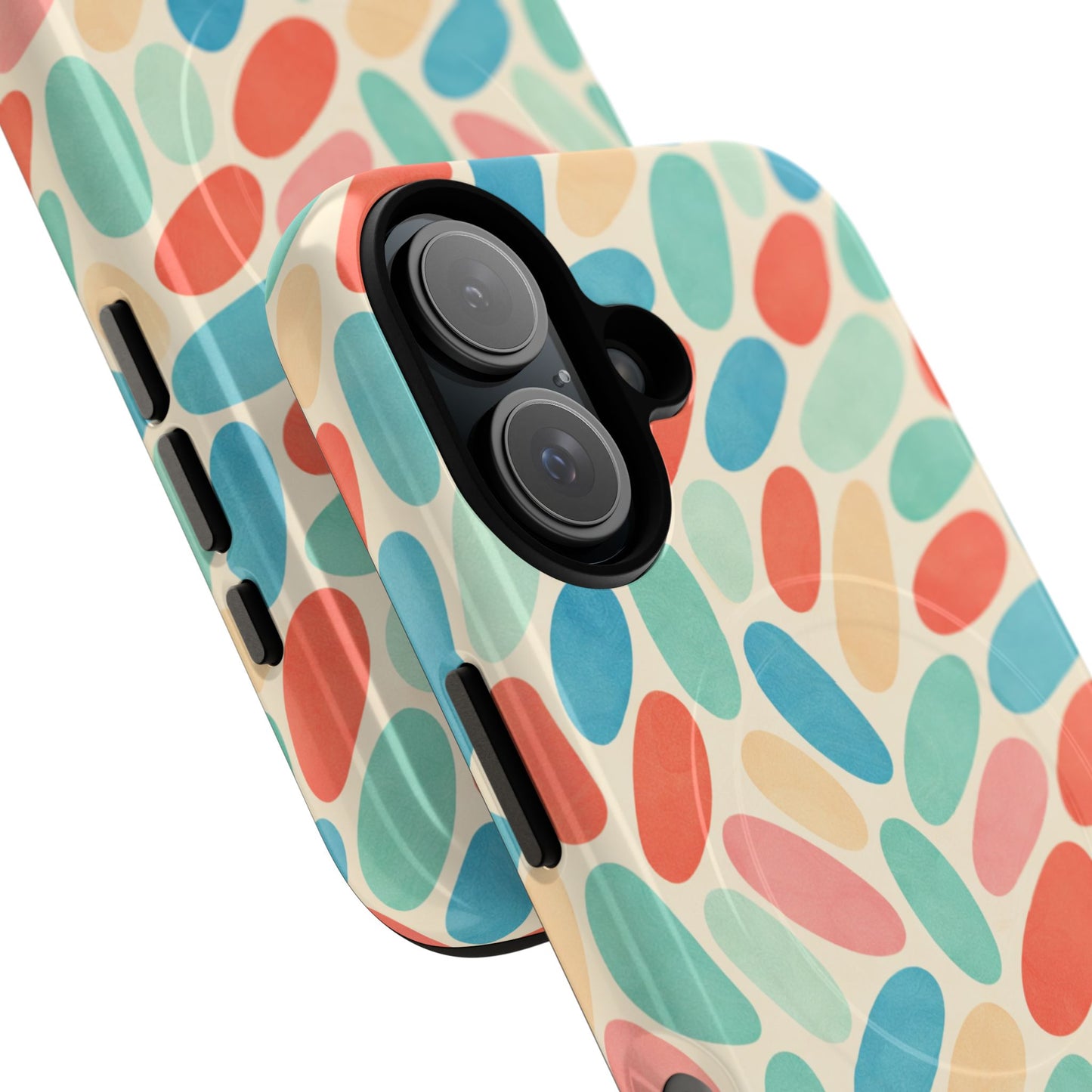 Retro Pastel Pebbles - iPhone Case