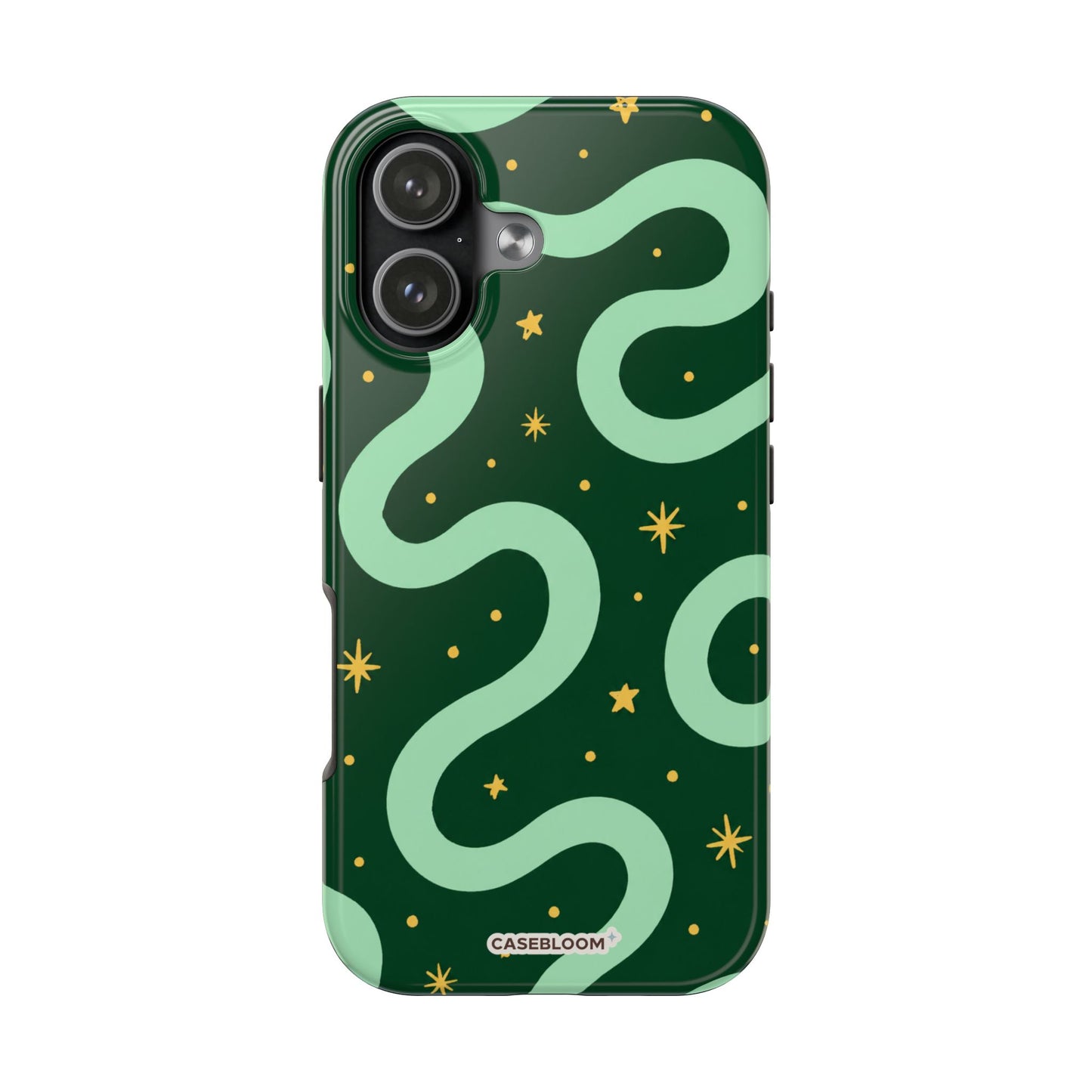 Midnight Mint Glow - iPhone Case