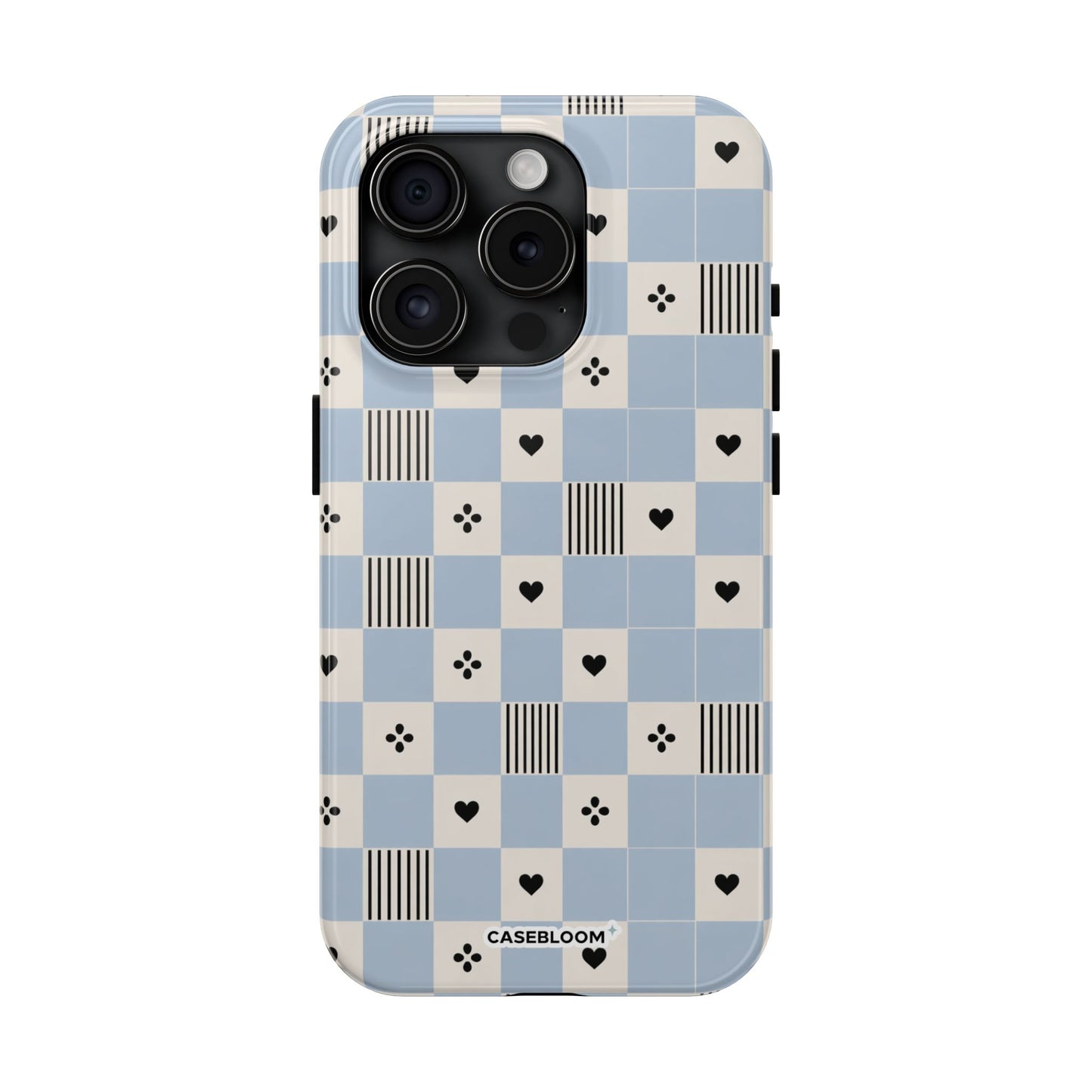 Powder Blue Heart - iPhone Case