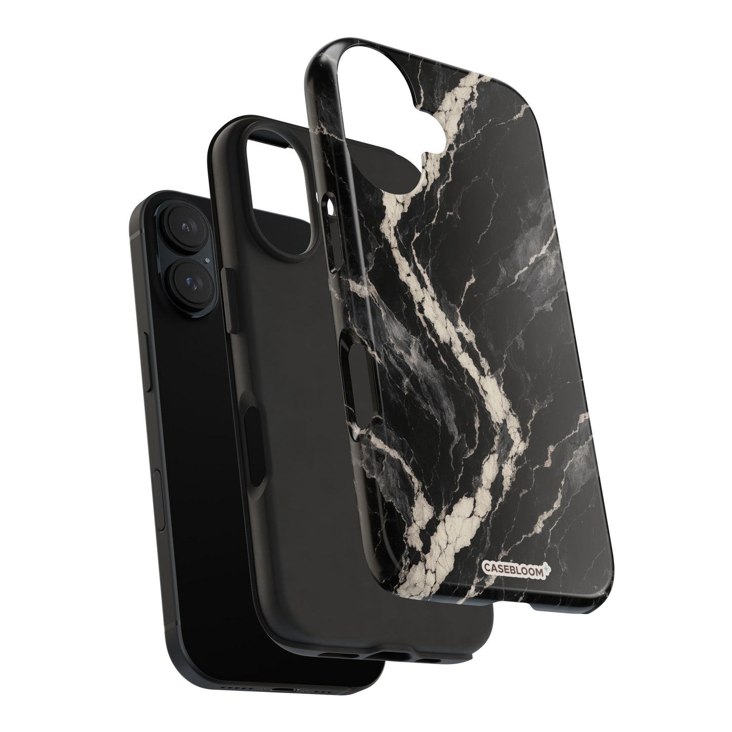 Black Marble Switch - iPhone Case