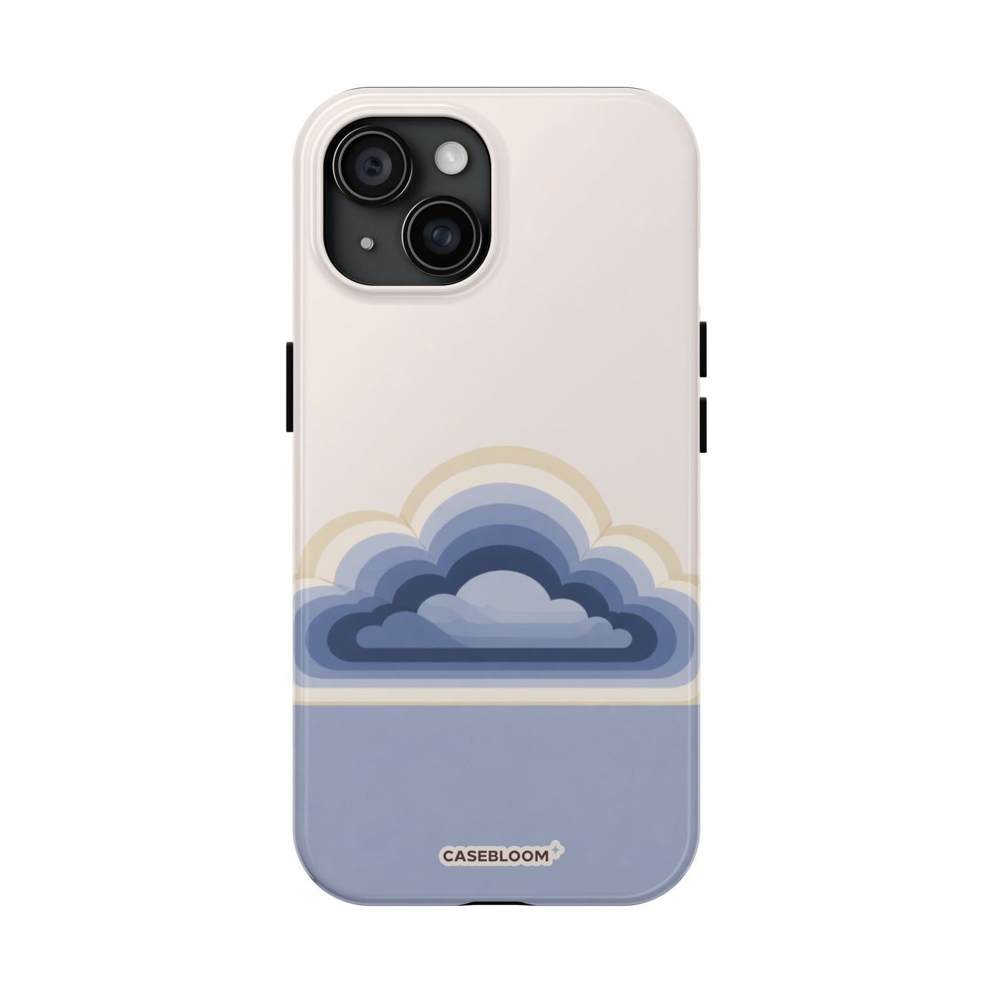 Blue Retro Cloud - iPhone Case