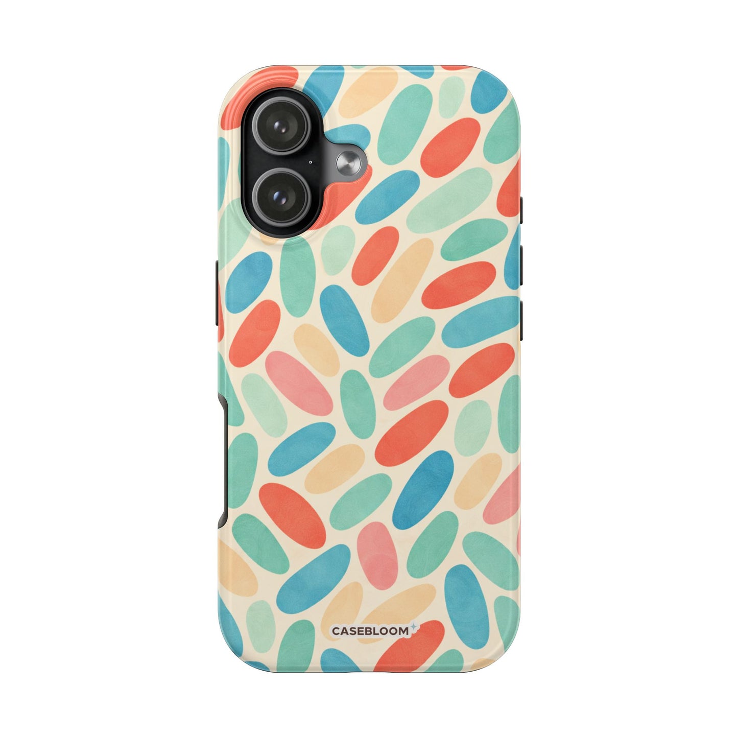 Retro Pebbles - iPhone Case