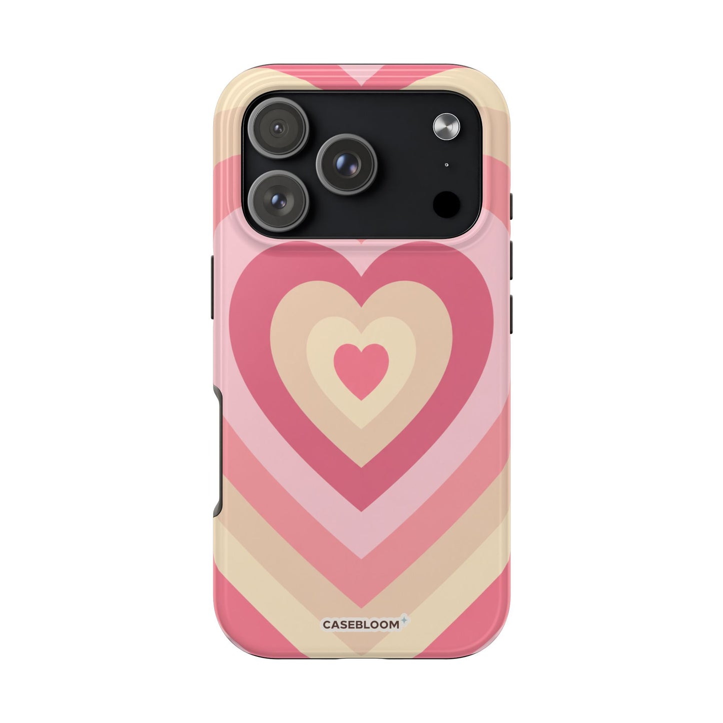 Heart Layers Pink - iPhone Case
