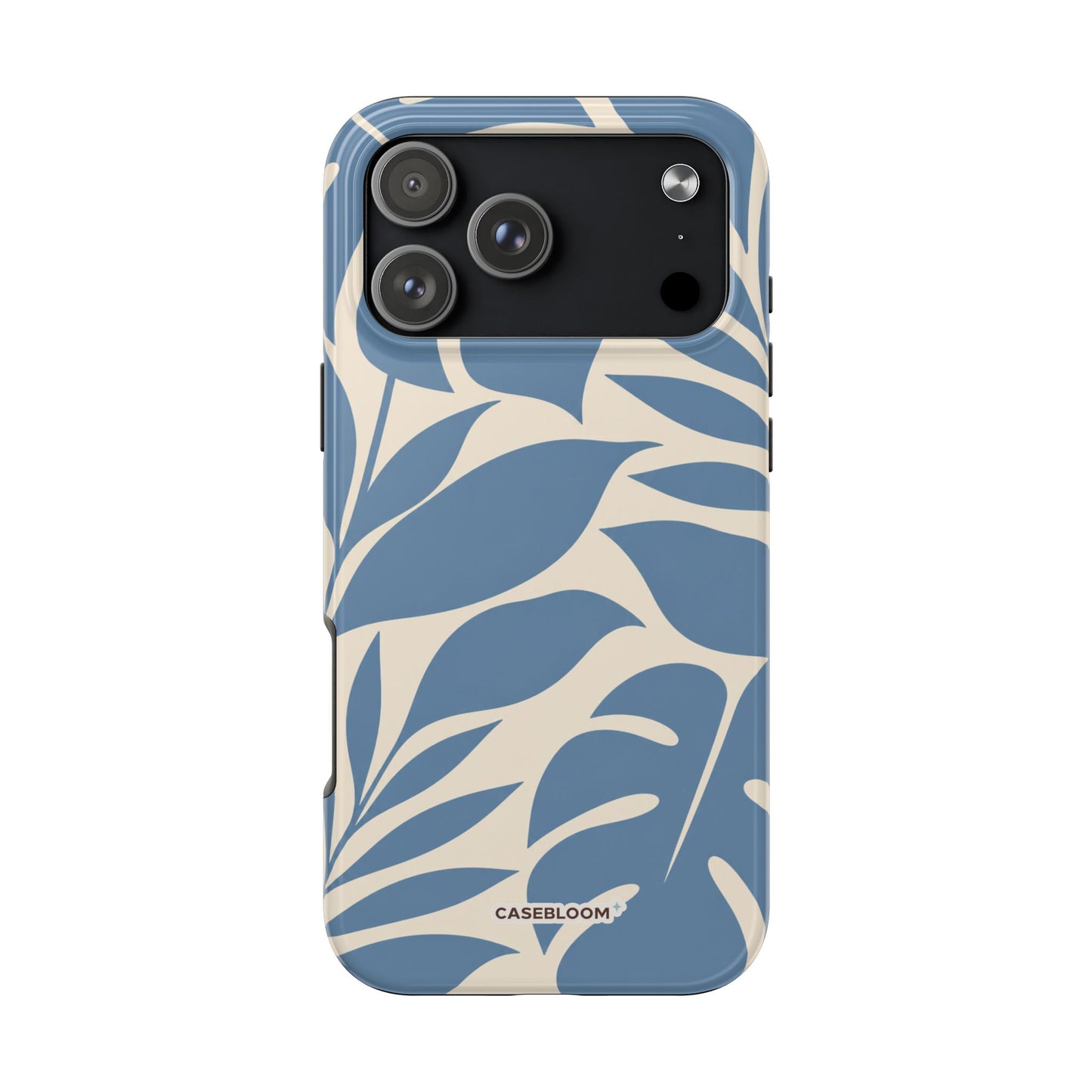 Misty Blue Botanica - iPhone Case