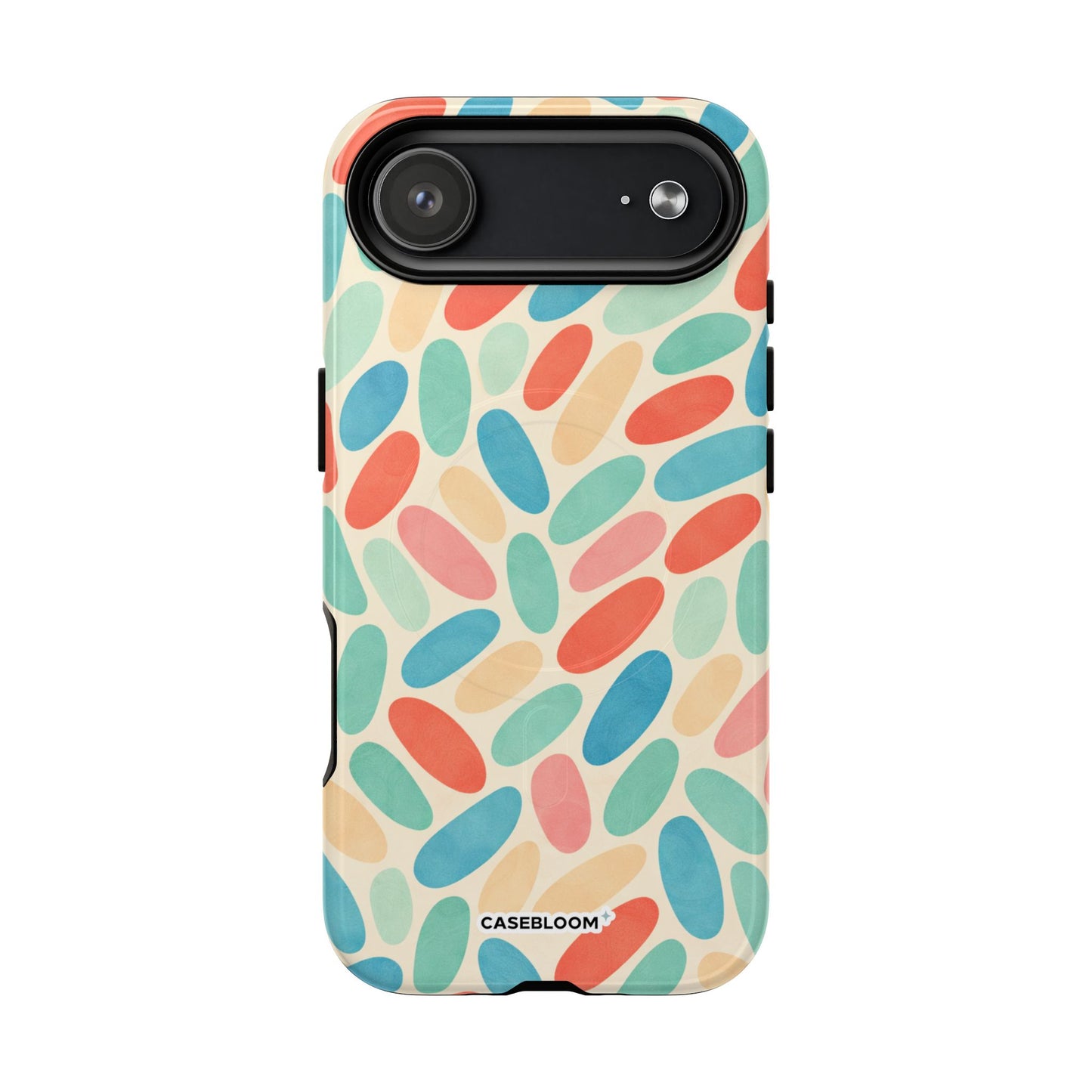 Retro Pastel Pebbles - iPhone Case