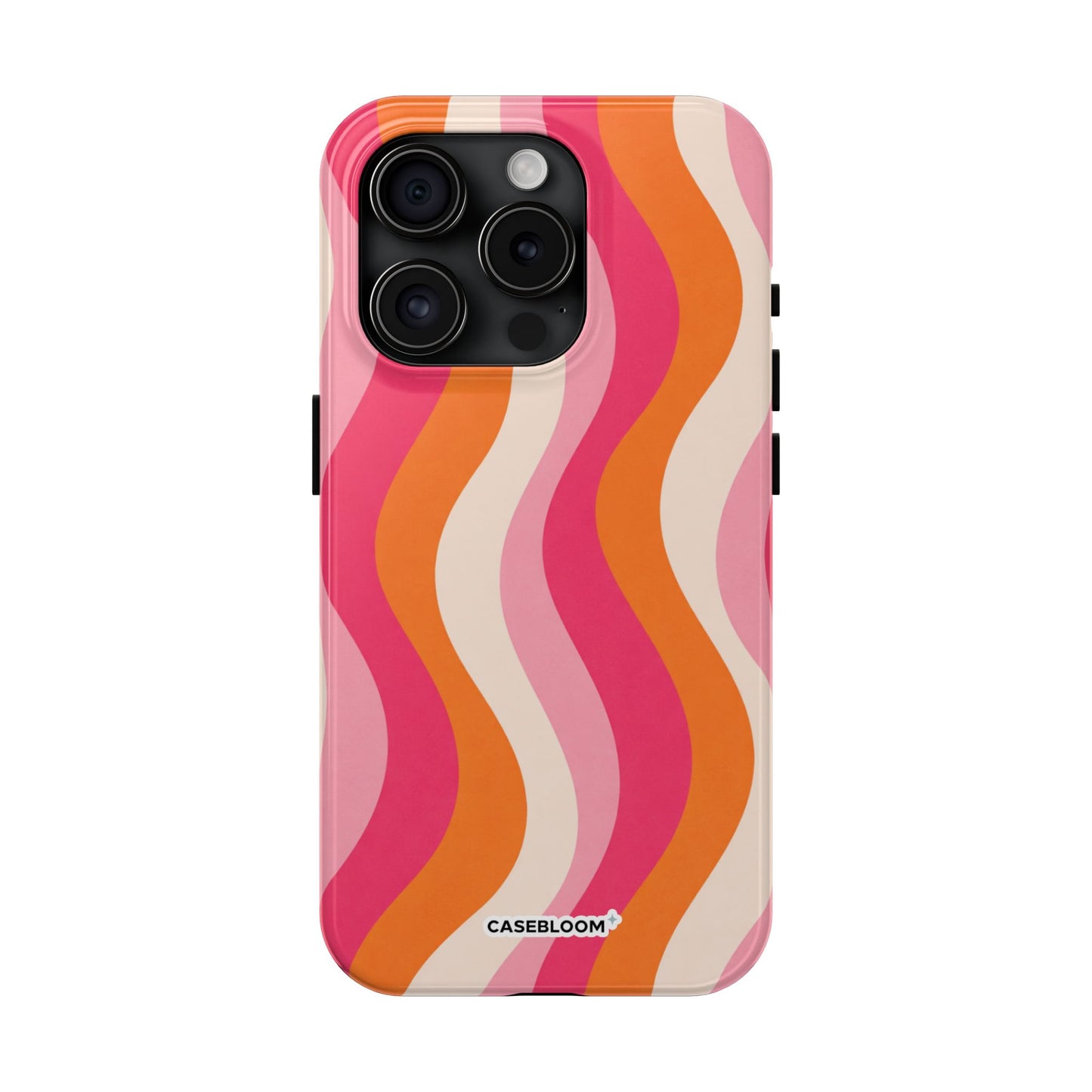Orange Crush Waves - iPhone Case