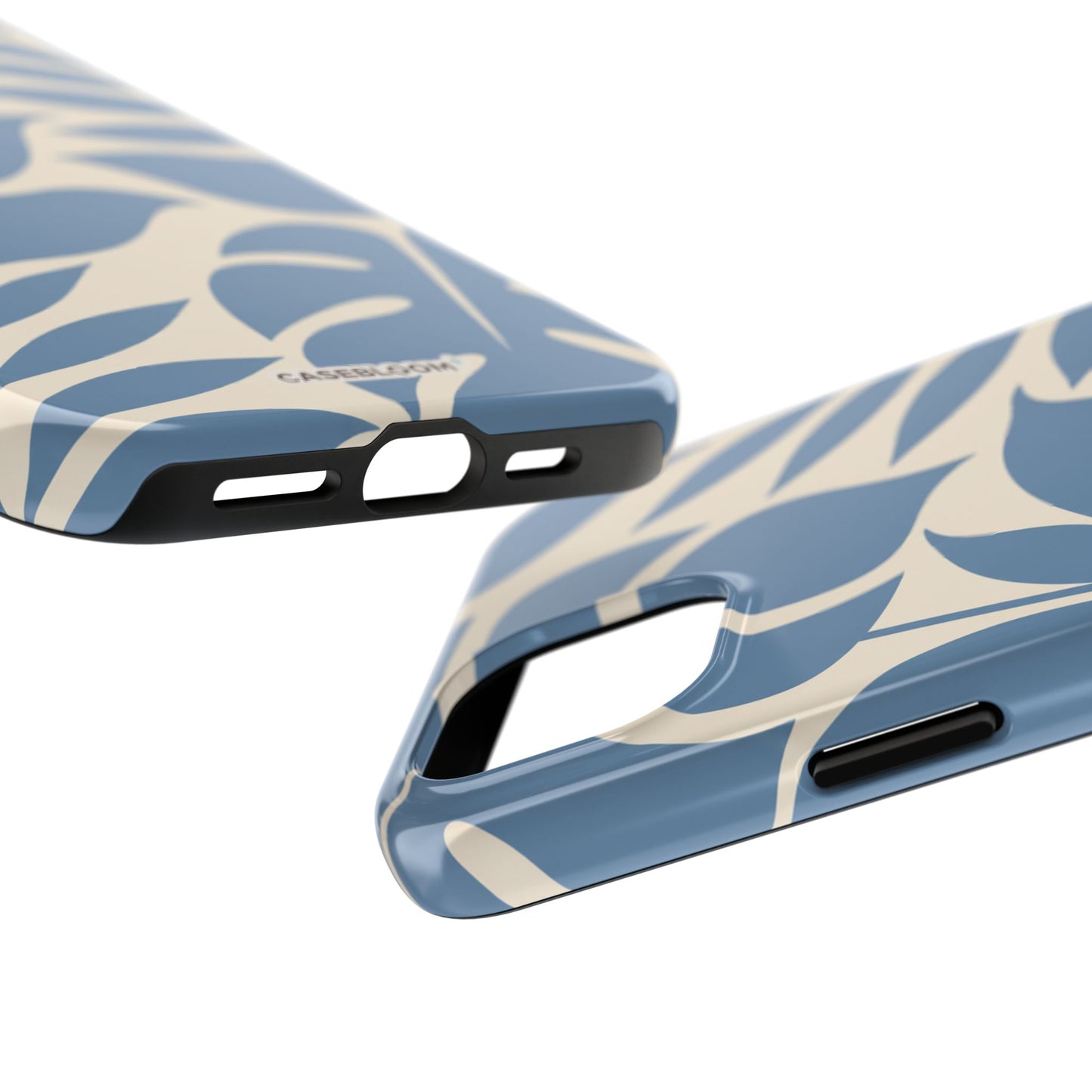 Misty Blue Botanica - iPhone Case