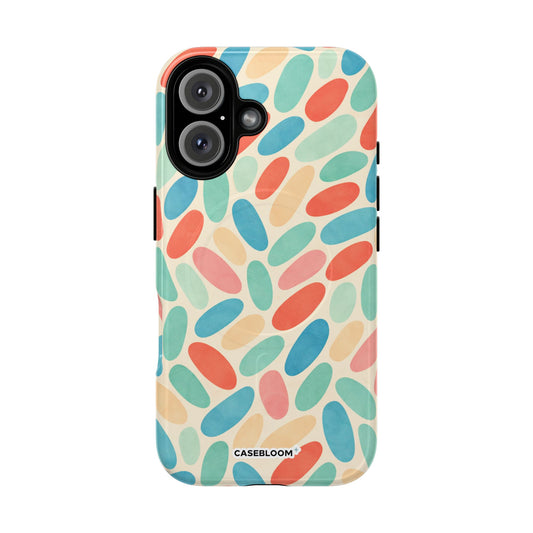 Retro Pastel Pebbles - iPhone Case