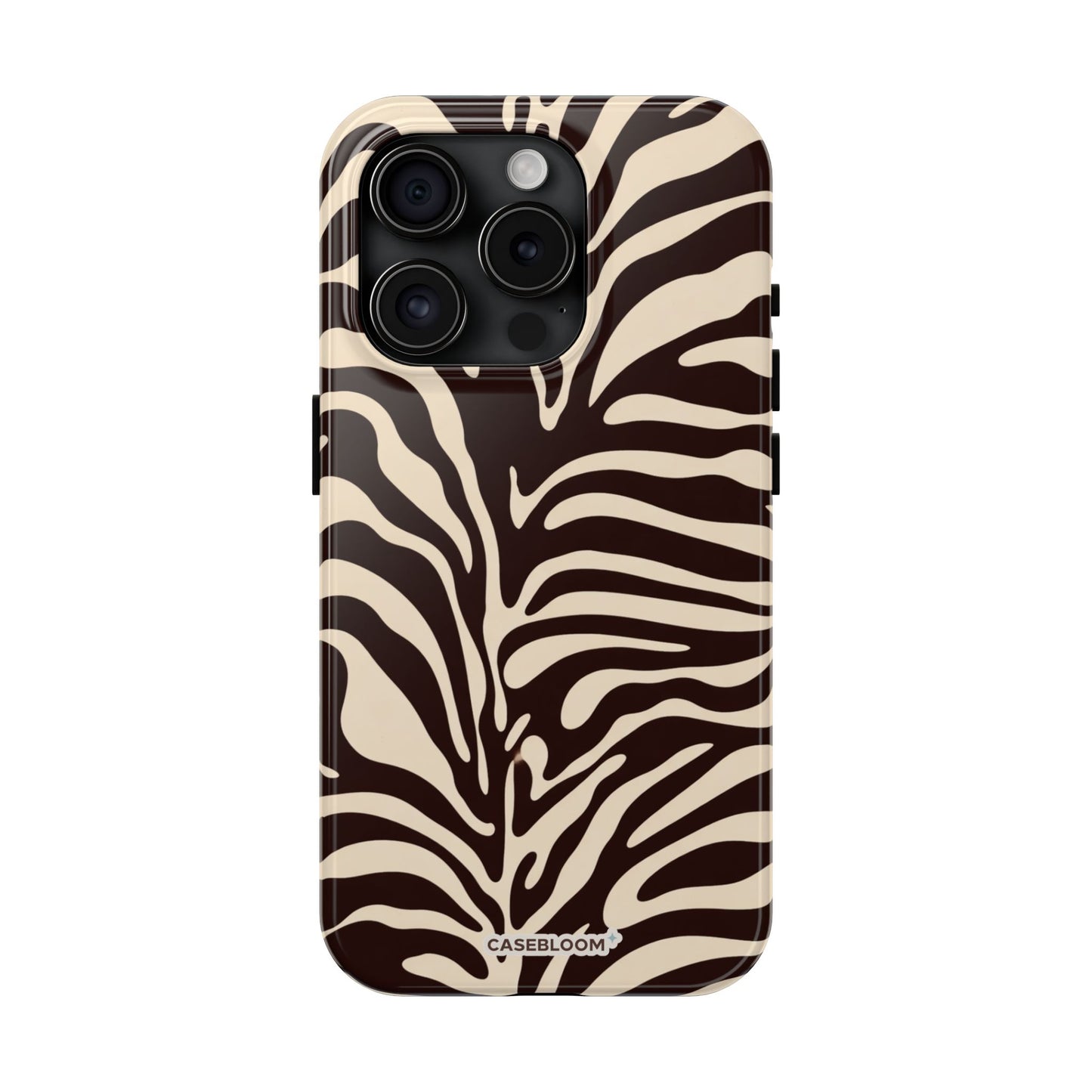 Wild Brown Zebra - iPhone Case