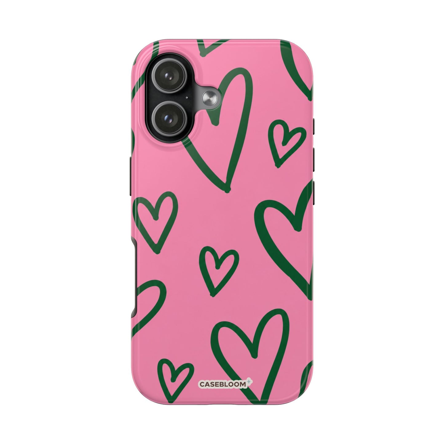 Pink Hearts - iPhone Case