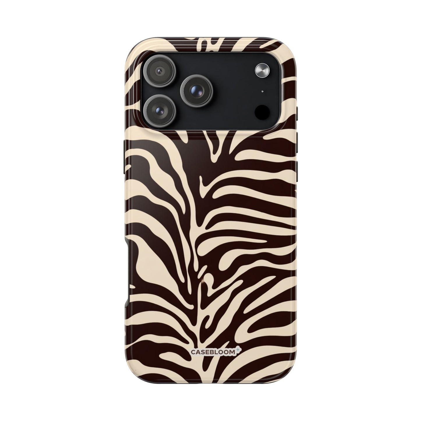 Wild Brown Zebra - iPhone Case