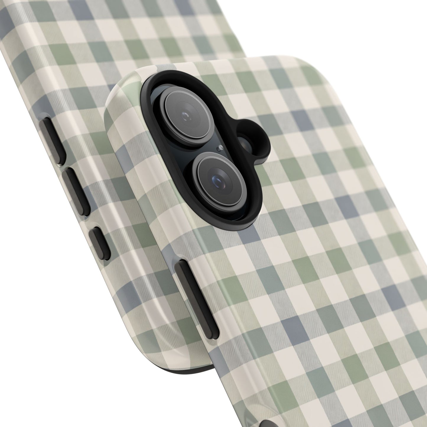 Sage Gingham - iPhone Case