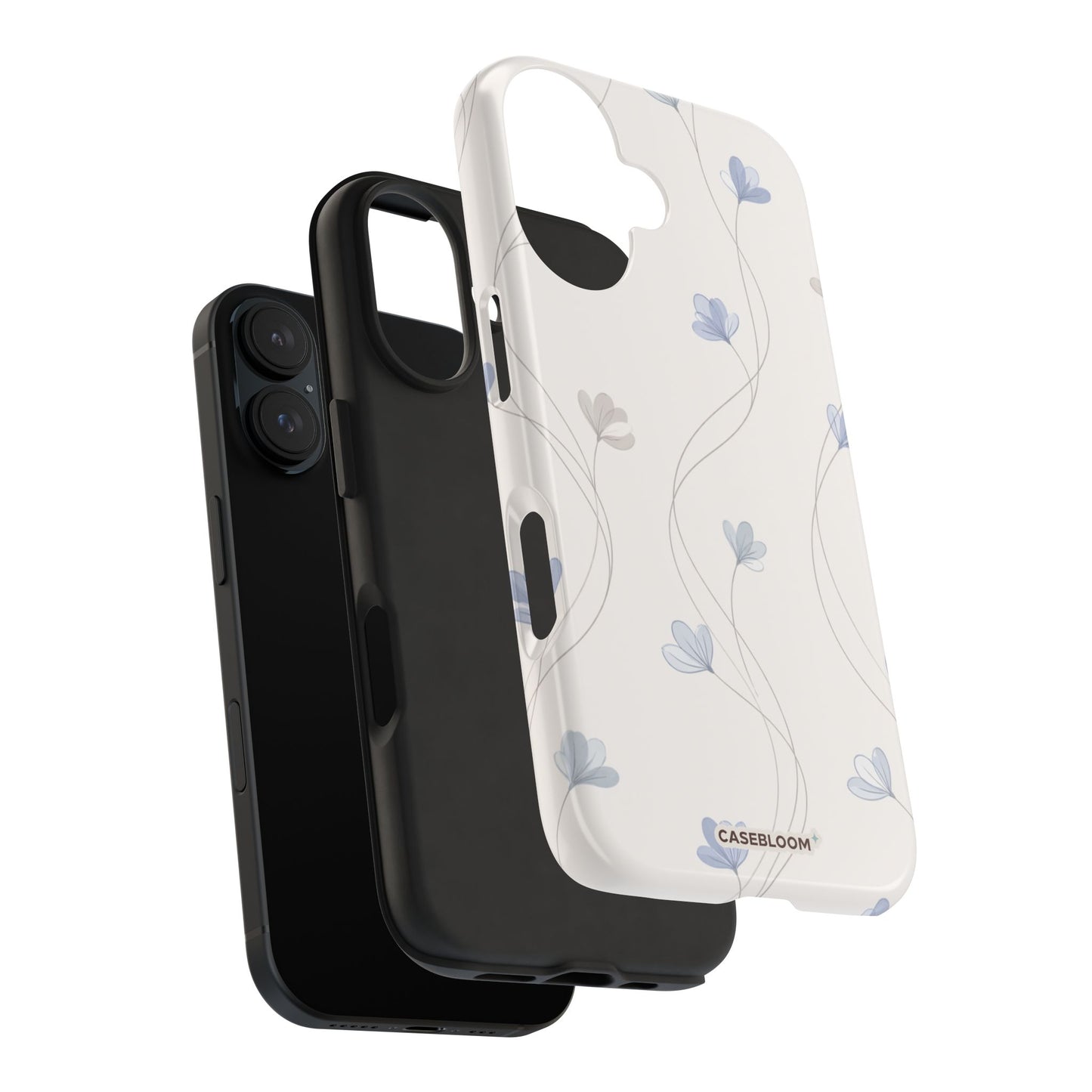 Blue Petal Vine - iPhone Case
