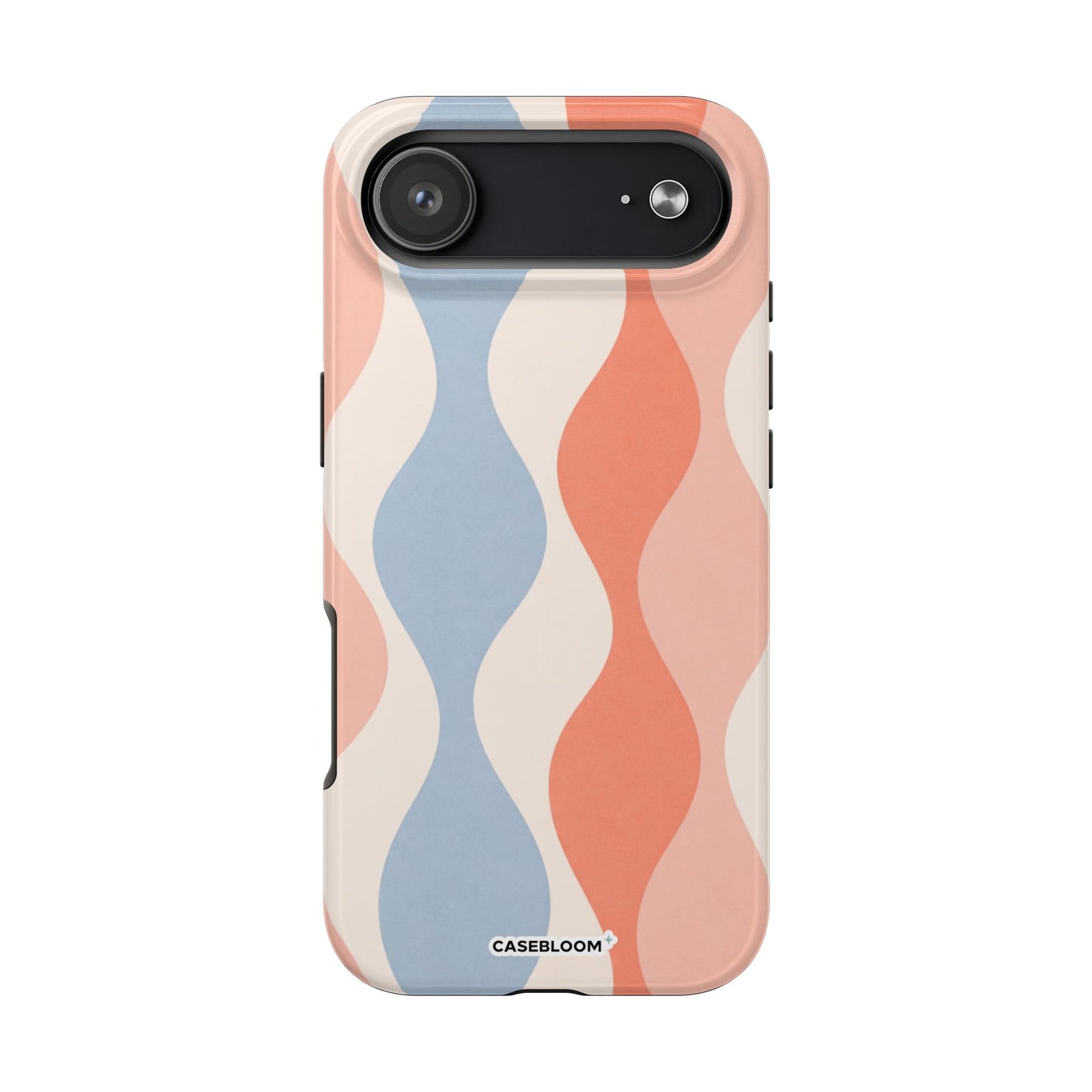 Peach Blue Flow - iPhone Case